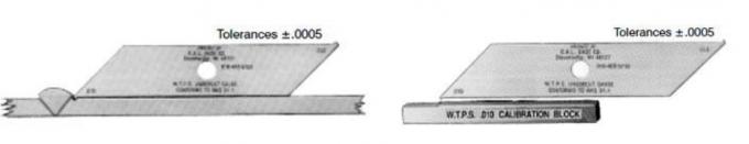 W.T.P.S. Calibri di ispezione della saldatura con gli strumenti di precisione del blocchetto di calibratura