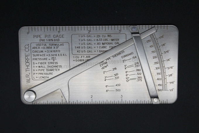 Calibri di ispezione della saldatura dell'acciaio inossidabile/calibro universali pozzo del tubo