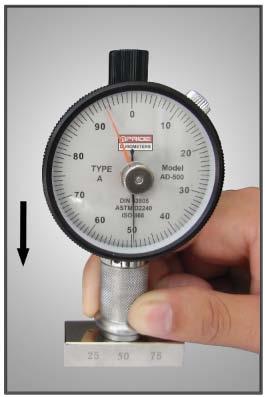 Tester di durezza del durometro della riva D di BACCANO di iso ASTM per la plastica/gomma di silicone di misurazione